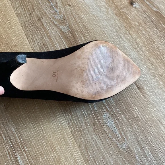 Madewell Black Suede Pumps - Picture 5 of 8